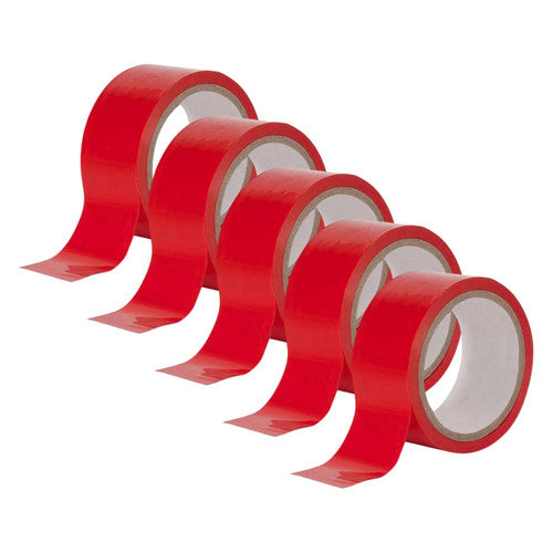 Dolphy Floor Marking Tape Red Pack of 5