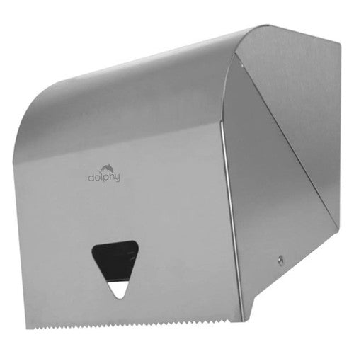 Dolphy Stainless Steel Lockable Paper Towel Roll Dispenser Silver