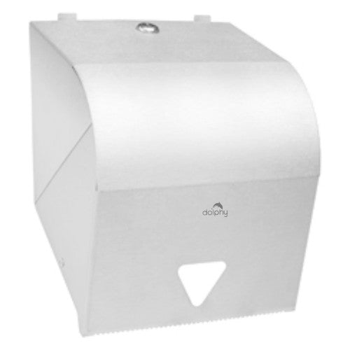 Dolphy Stainless Steel Lockable Paper Towel Roll Dispenser White