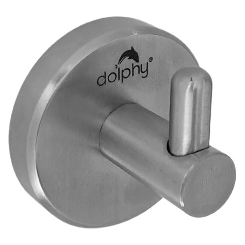 Dolphy Stainless Steel Single Robe Hook Silver