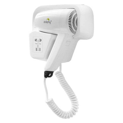 Dolphy Wall Mount Hair Dryer 1200W White