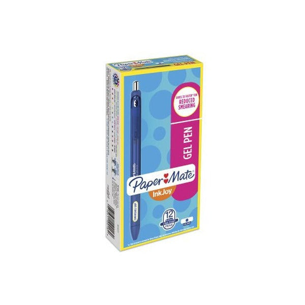 Papermate Inkjoy Retractable Gel Pen 0.7mm Blue Box of 12