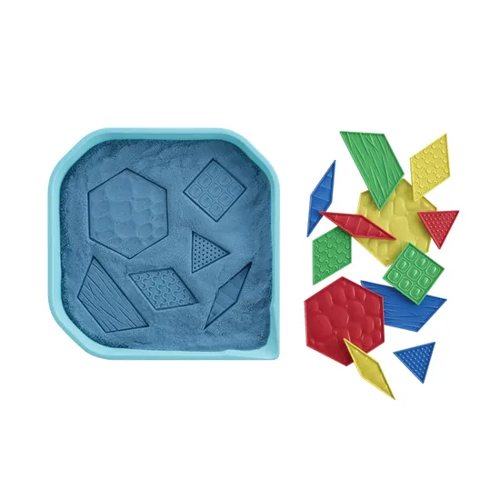 Sensory Pattern Blocks Set of 40 with Activity Cards