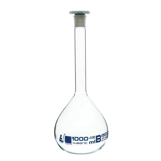 Volumetric Flasks 1000ml Grade B Pack of 2