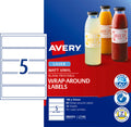 Avery Printable Durable Wraparound Labels L7146 60 Pack 196 x 51mm 5UP