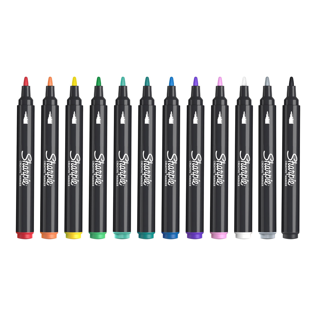 Sharpie Creative Marker Acrylic Water-Based Bullet Tip Assorted Pack of 12