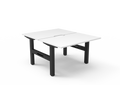 Rapidline Boost Static Back to Back Workstation 1200 x 750mm Natural White / Black Satin