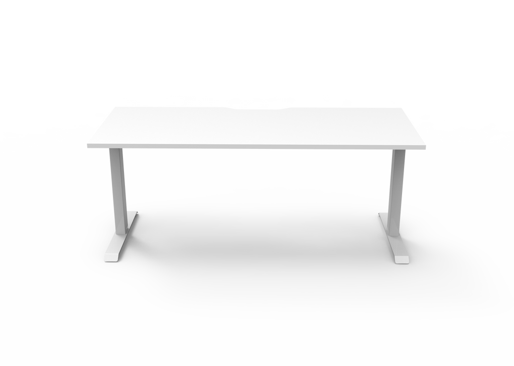 Rapidline Boost Static Single Sided Workstation 1500 x 750mm Natural White / White Satin