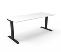 Rapidline Boost Static Single Sided Workstation 1500 x 750mm Natural White / Black Satin