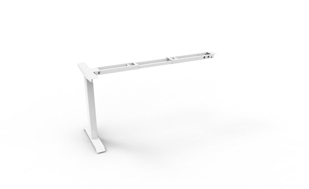 Rapidline Height Adjustable Return Frame Only White for Boost Crank Workstation