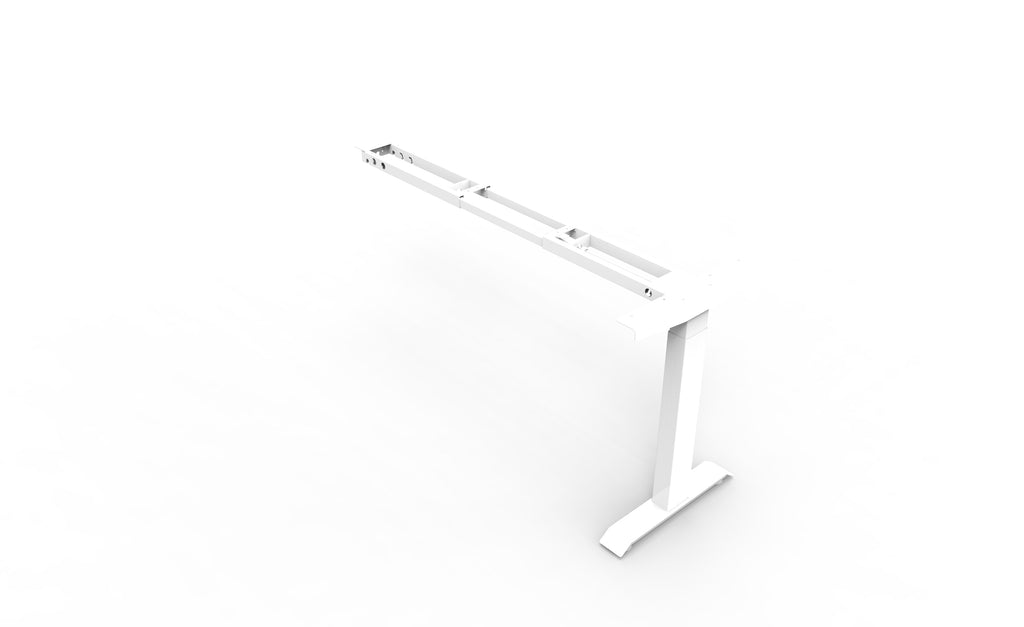 Rapidline Height Adjustable Return Frame Only White for Boost Crank Workstation