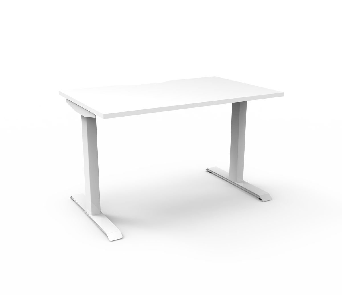 Rapidline Boost Static Single Sided Workstation 1200 x 750mm Natural White / White Satin
