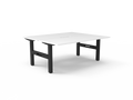 Rapidline Boost Static Back to Back Workstation 1500 x 750mm Natural White / Black Satin