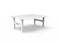 Rapidline Boost Static Back to Back Workstation 1800 x 750mm Natural White / White Satin
