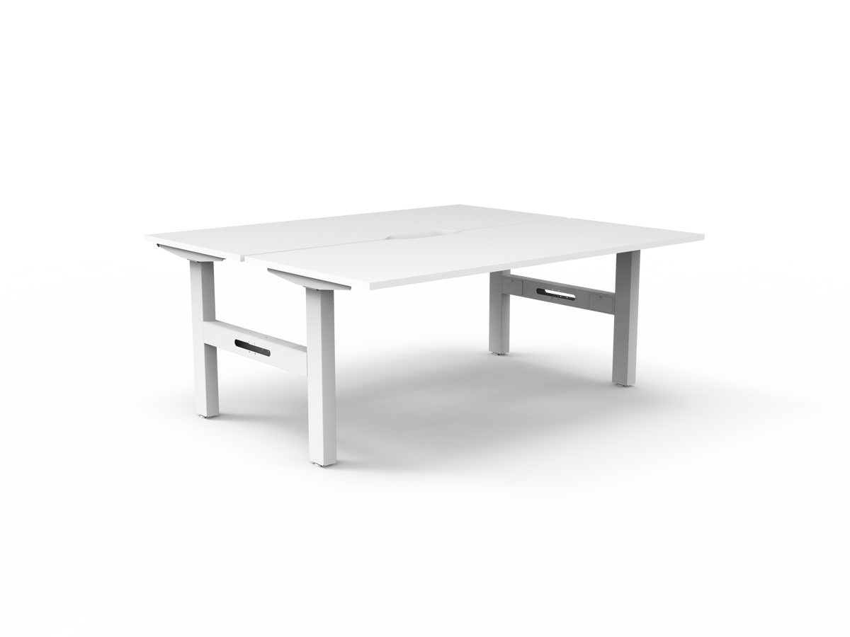 Rapidline Boost Static Back to Back Workstation 1800 x 750mm Natural White / White Satin