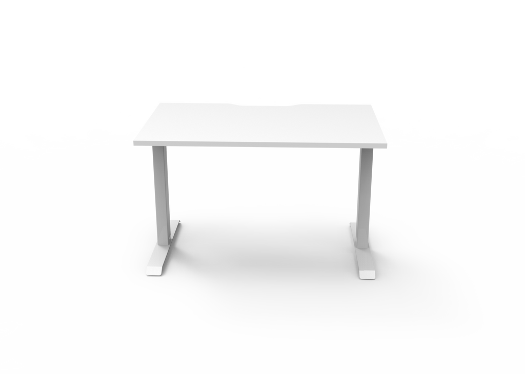 Rapidline Boost Static Single Sided Workstation 1200 x 750mm Natural White / White Satin