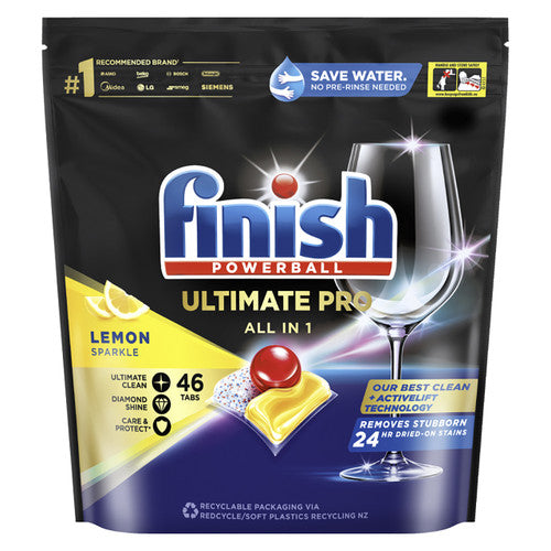 Finish Ultimate Pro All in 1 Lemon Sparkle Dishwasher Tablets 48s x 6