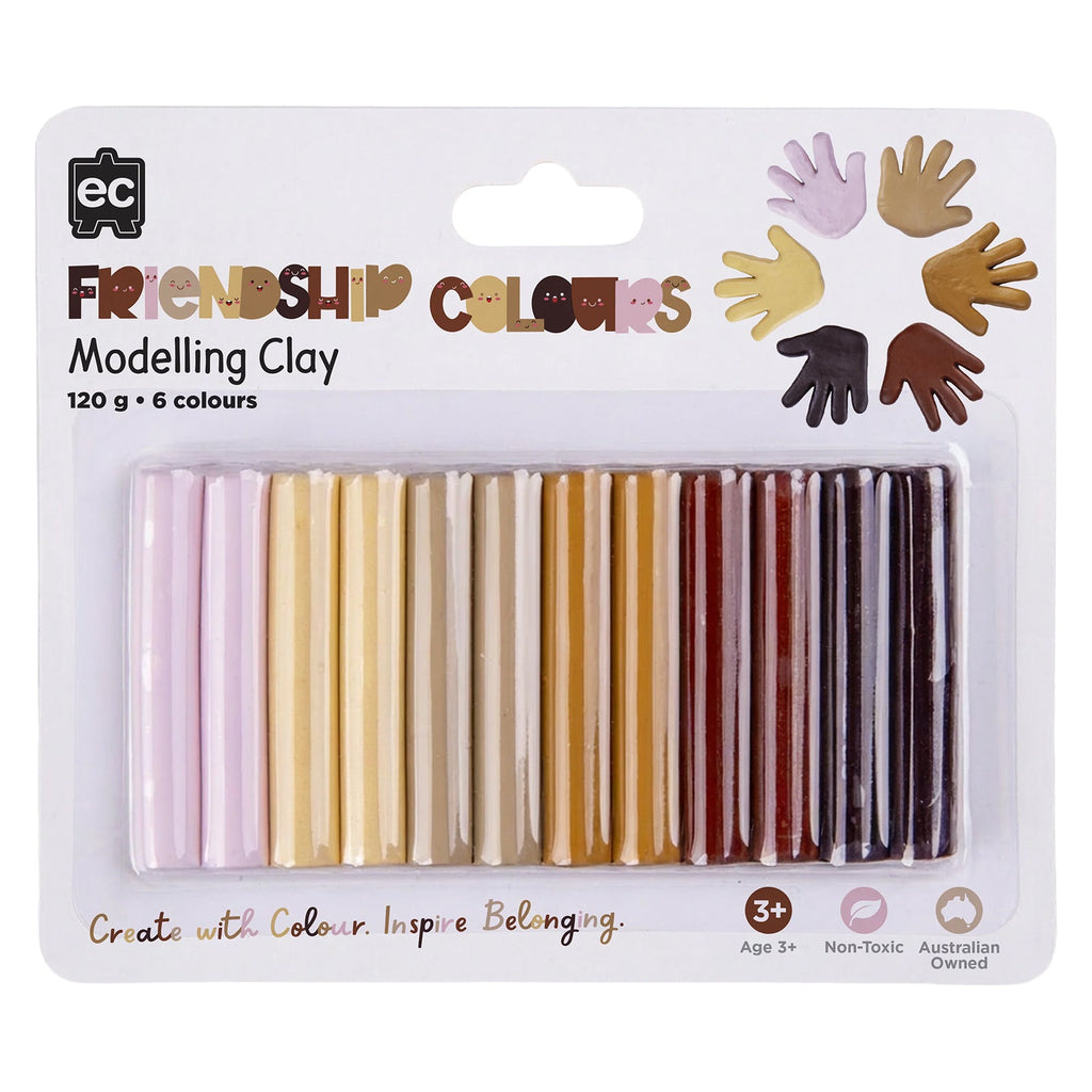 Friendship Colour Modelling Clay 120g 6 Assorted Colours Set of 12