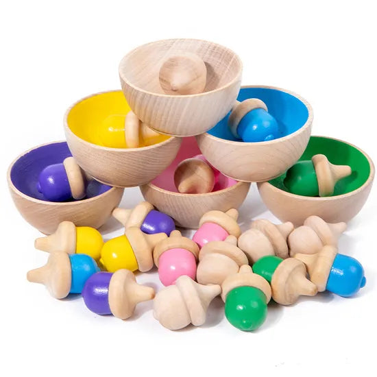 Wooden Colour Sorting Set 29 Pieces