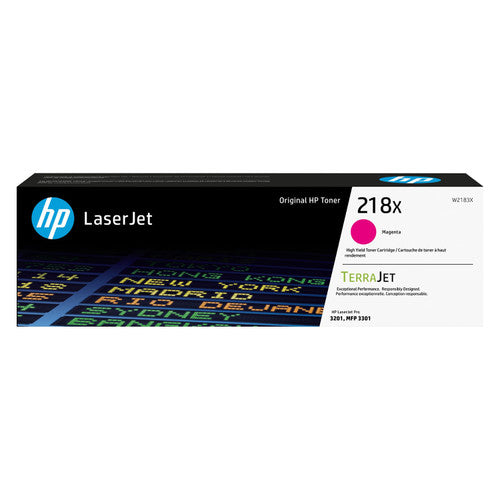 HP 218X High Yield Original LaserJet Toner Cartridge Magenta 2500 Pages