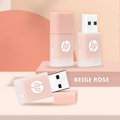 HP X768 USB 3.2 Flash Drive Beige Rose 32GB
