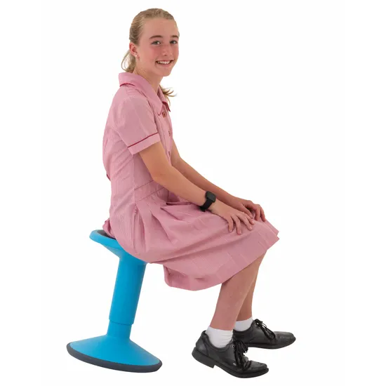 Ergerite Height Adjustable Flexi Stool Blue Gas Lift