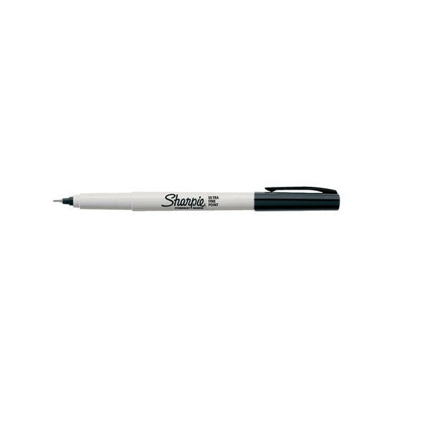 Sharpie Permanent Marker Ultra Fine Point Black Pack of 12
