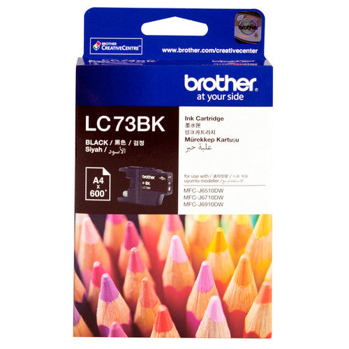 Brother LC73BK Ink Cartridge 600 Pages Black