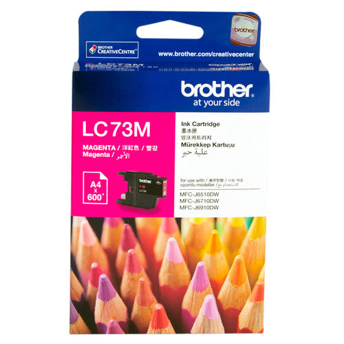 Brother LC73M Ink Cartridge 600 Pages Magenta