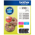 Brother LC233CL3PK High Yield Ink Cartridge Triple Pack Cyan Magenta Yellow