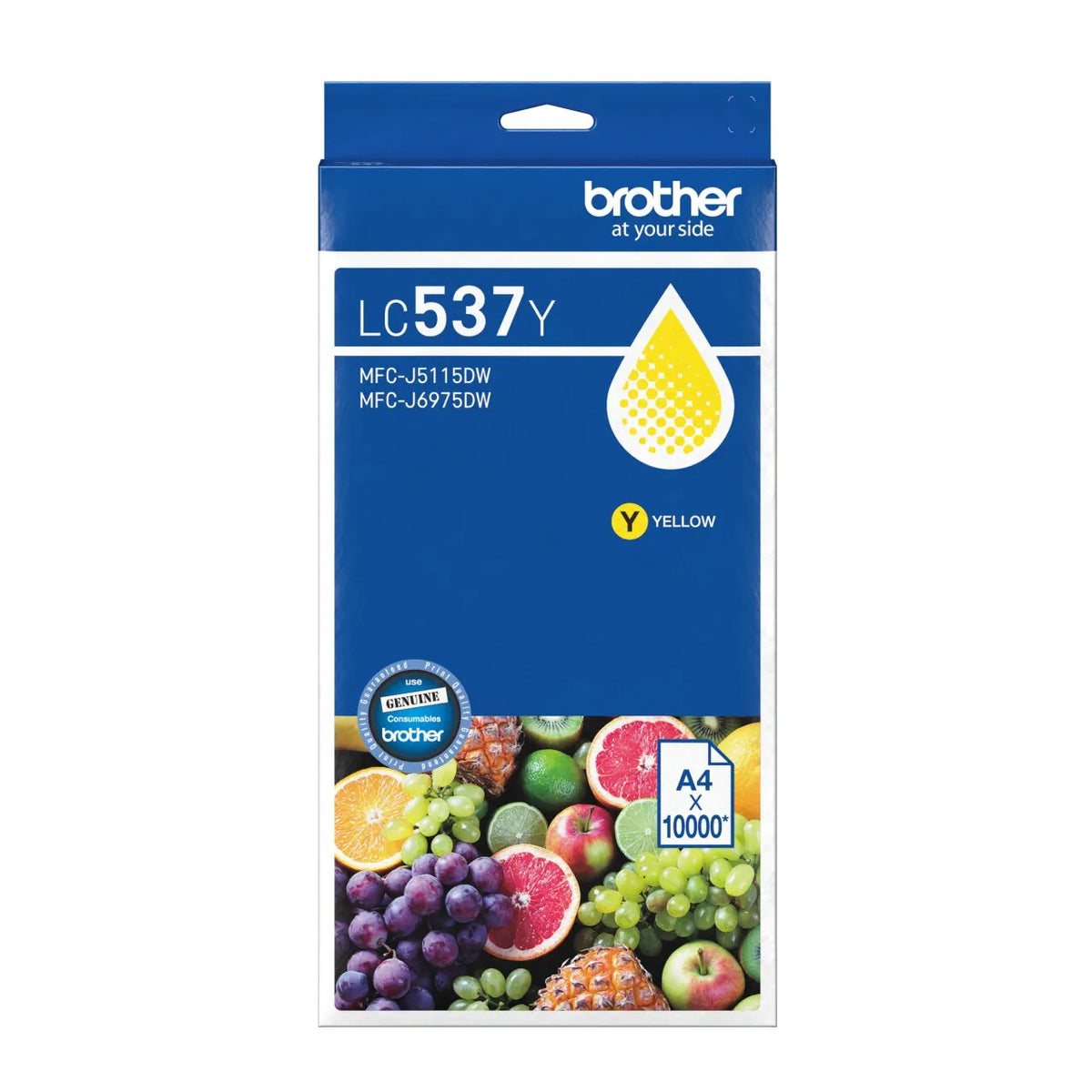 Brother LC537Y Ultra High Yield Ink Cartridge 10000 Pages Yellow