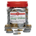 Learning Can Be Fun Play Money Coin Jar with 342 Assorted Coins