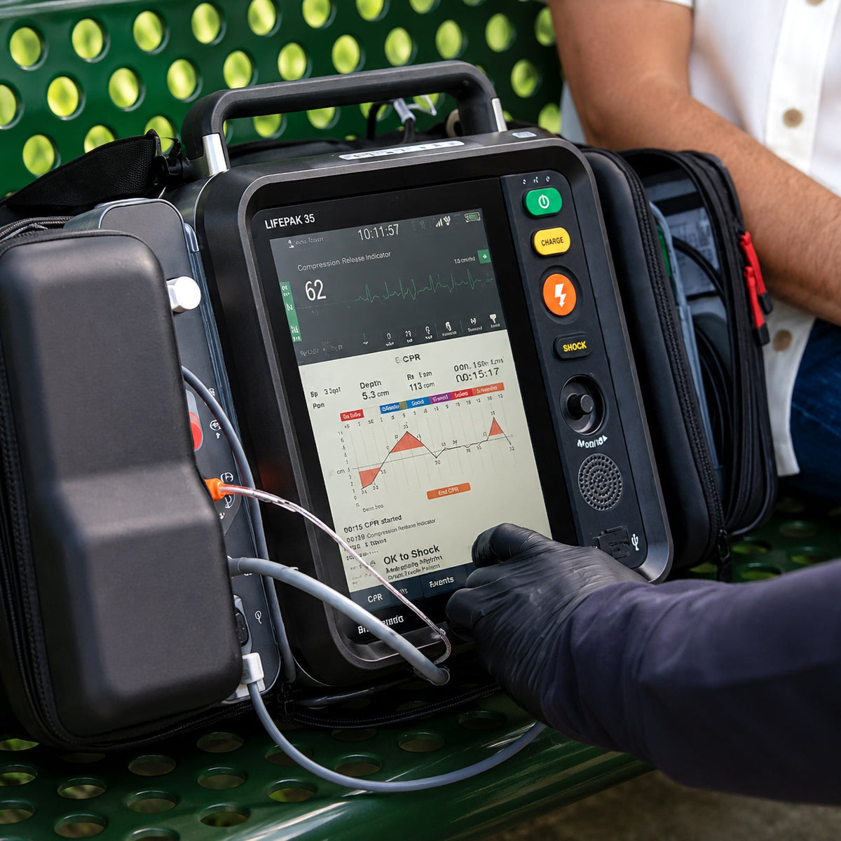 LifePak 35 Defibrillator/Monitor - LP35 12L SPO2 TEMP IP (EDW) with CO
