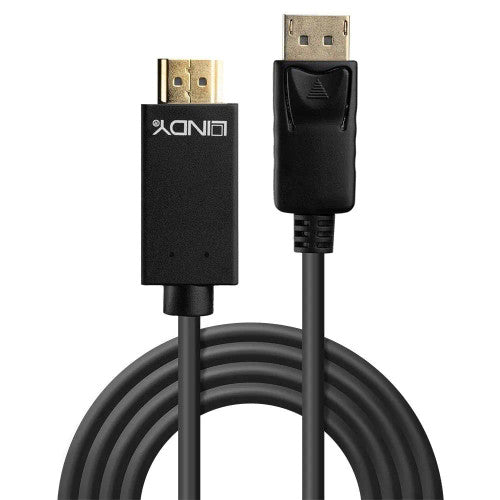 Lindy 0.5m DisplayPort to HDMI 10.2G Cable