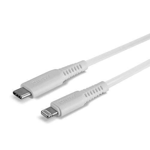 Lindy 0.5m USB Type C to Lightning Cable White