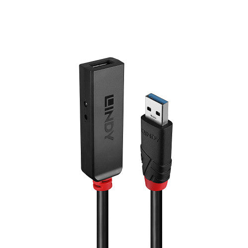 Lindy 15m USB 3.0 Active Extension Slim Black