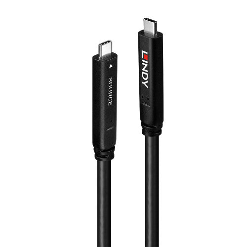 Lindy 15m USB 3.2 Gen 2 and DP 1.4 Type C Hybrid Cable