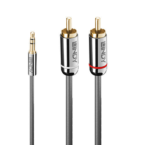 Lindy 1m 3.5mm to Phono Audio Cable Cromo Line