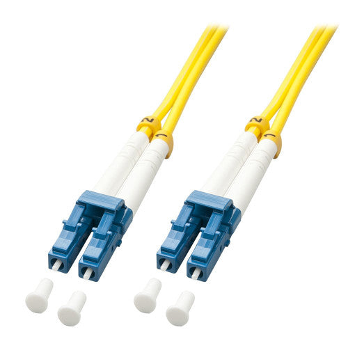 Lindy 2m Fibre Optic Cable LC-LC OS2 Yellow