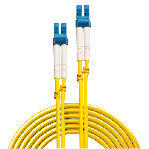 Lindy 5m Fibre Optic Cable LC-LC OS2 Yellow
