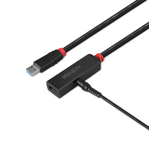 Lindy 5m USB 3.0 Active Extension Slim Black