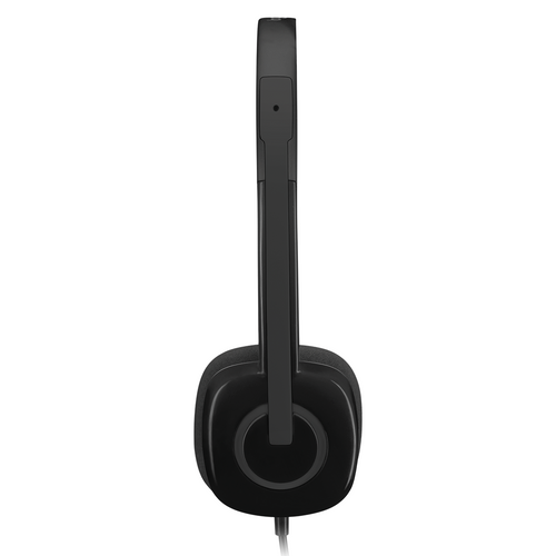 Logitech H151 Wired Stereo Headset Black