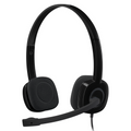 Logitech H151 Wired Stereo Headset Black