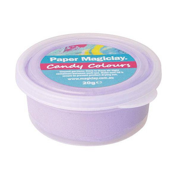 Paper Magiclay 240g Candy Colours 12 Canisters 20g Each Air Drying Clay