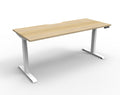 Rapidline Boost Plus Single Sided Workstation 1200 x 750mm Natural Oak / White Satin