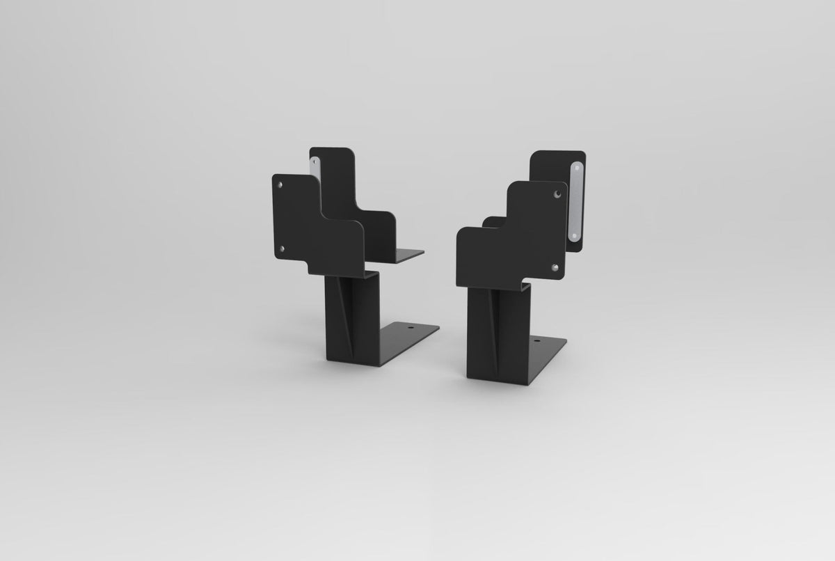 Rapidline Screen Bracket Set of 2 Only Black for Boost Plus Single Sided Workstation