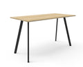 Rapidline Eternity High Bar Table 1800 x 750 x 1050mm Natural Oak / Black Satin