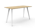 Rapidline Eternity High Bar Table 1800 x 900 x 1050mm Natural Oak / White Satin