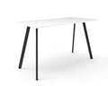 Rapidline Eternity High Bar Table 1500 x 750 x 1050mm Natural White / Black Satin
