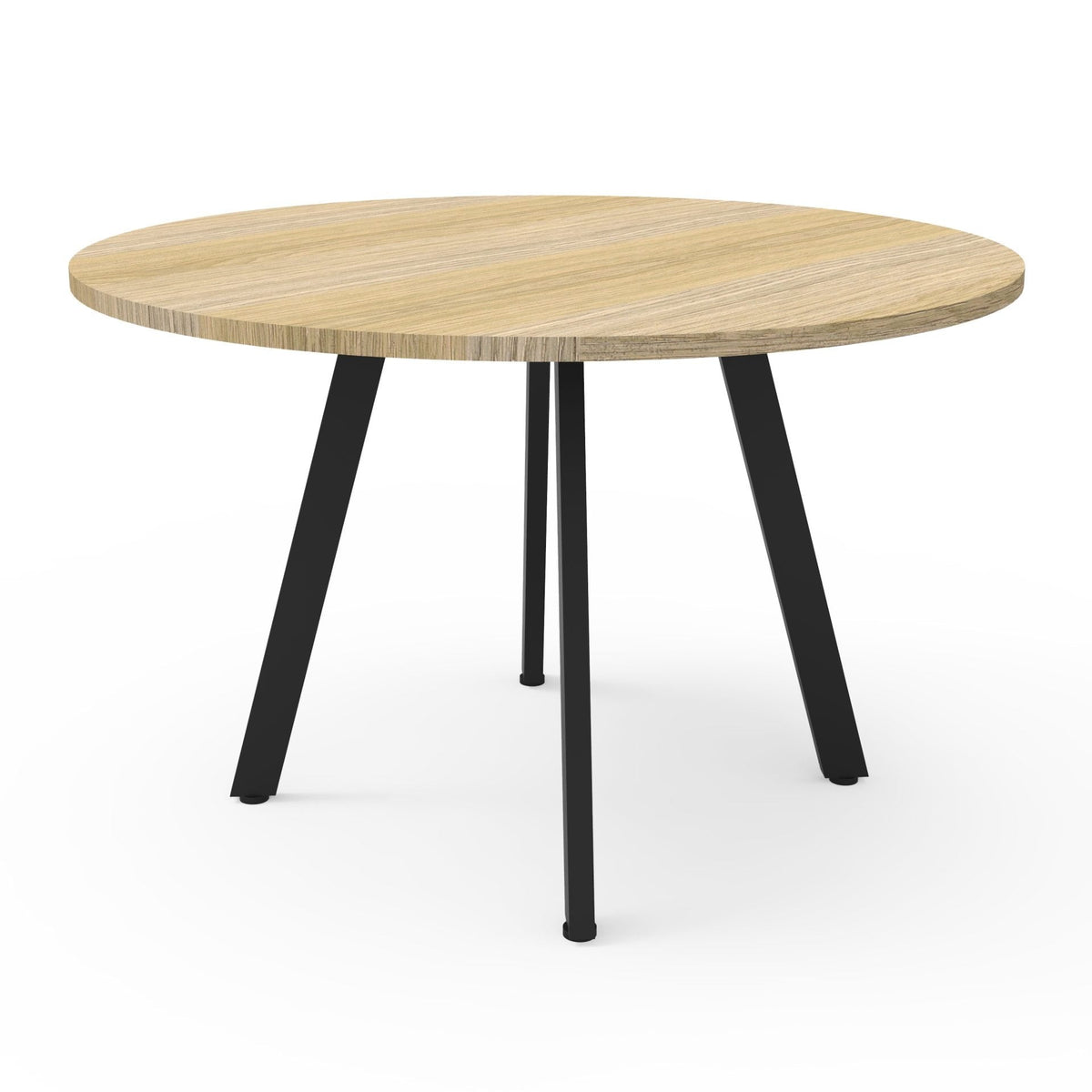 Rapidline Eternity Round Meeting Table 1200mm Diameter Cherry / Black